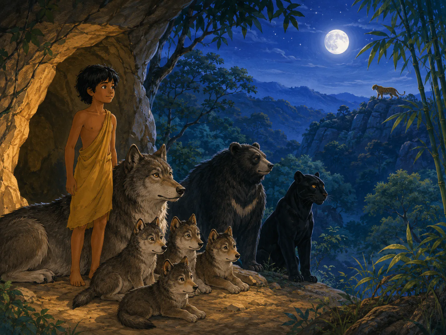 정글북 퍼즐 그림