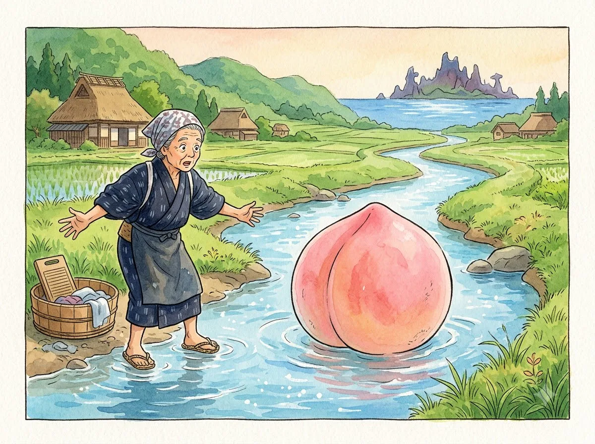 모모타로 첫 그림