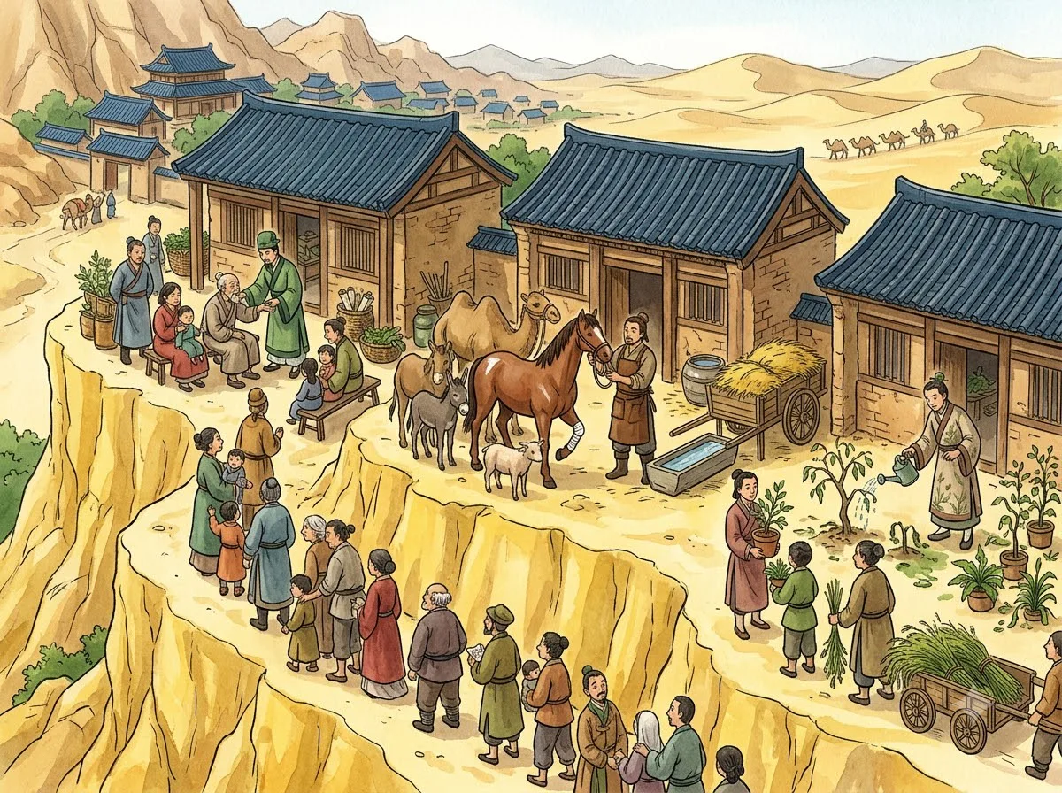 북수장군과 삼형제 의사 첫 그림