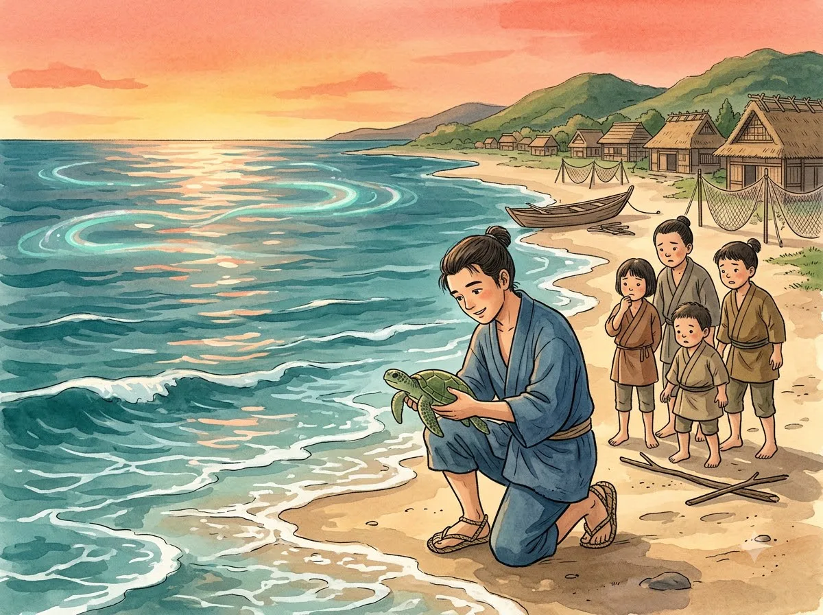 우라시마 타로 첫 그림