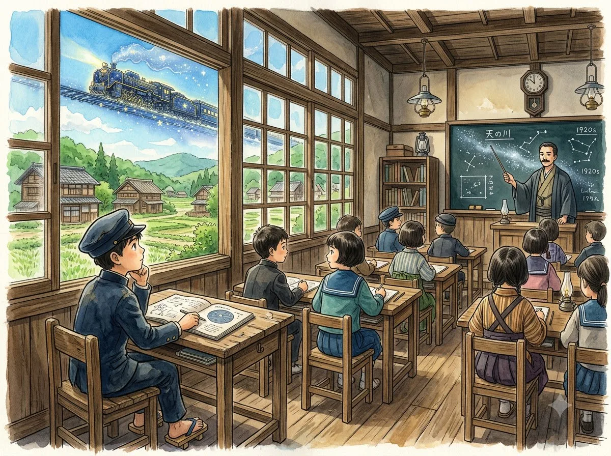 은하철도의 밤 첫 그림